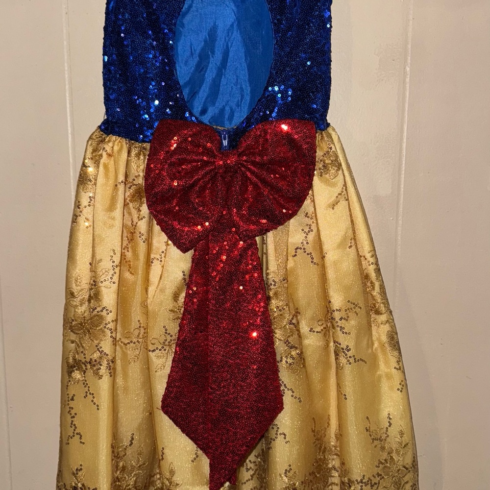 Blue and Gold Dance Costume with Sparkly Accents// Snow White …